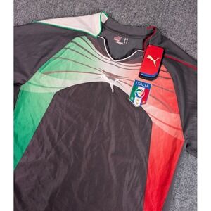 Italia National Team Goalkeeper Football Jersey Men L Buffon Gray '10/'11 Sample